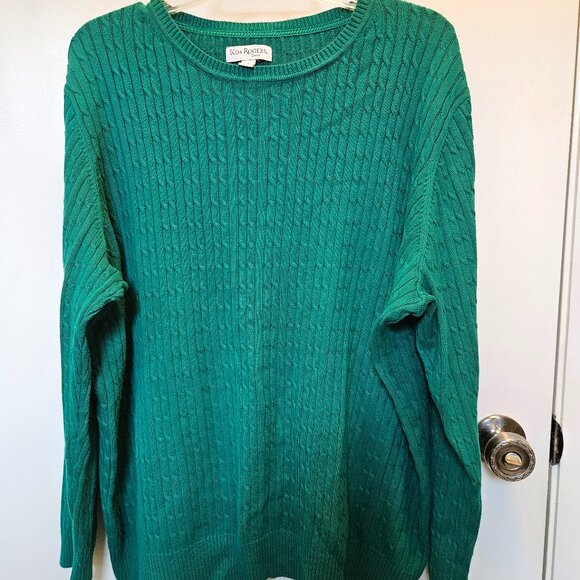 Size 1X Crew Neck Kim Rogers Sweater - Picture 1 of 4